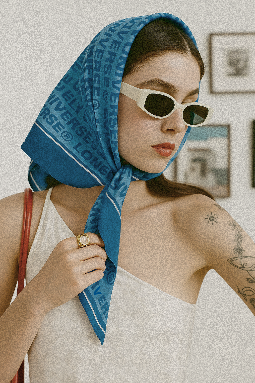 Classic Handkerchief Logo Blue