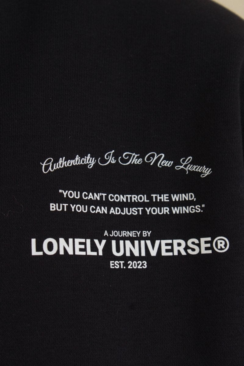 JET HOODIE NAVY - LONELY UNIVERSE