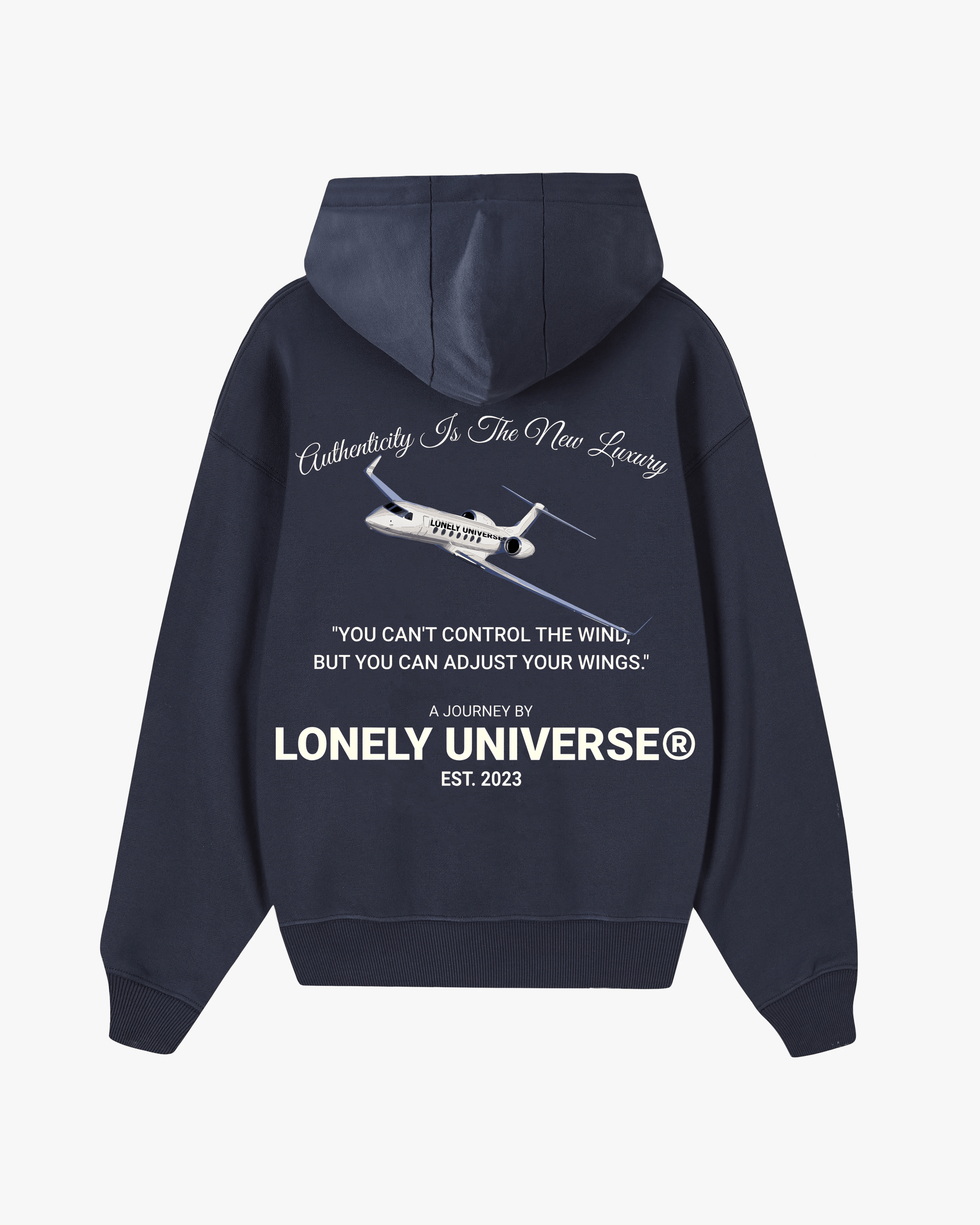 JET HOODIE NAVY - LONELY UNIVERSE®